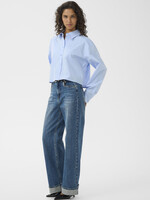 Gestuz GZyork short shirt - chambray blue