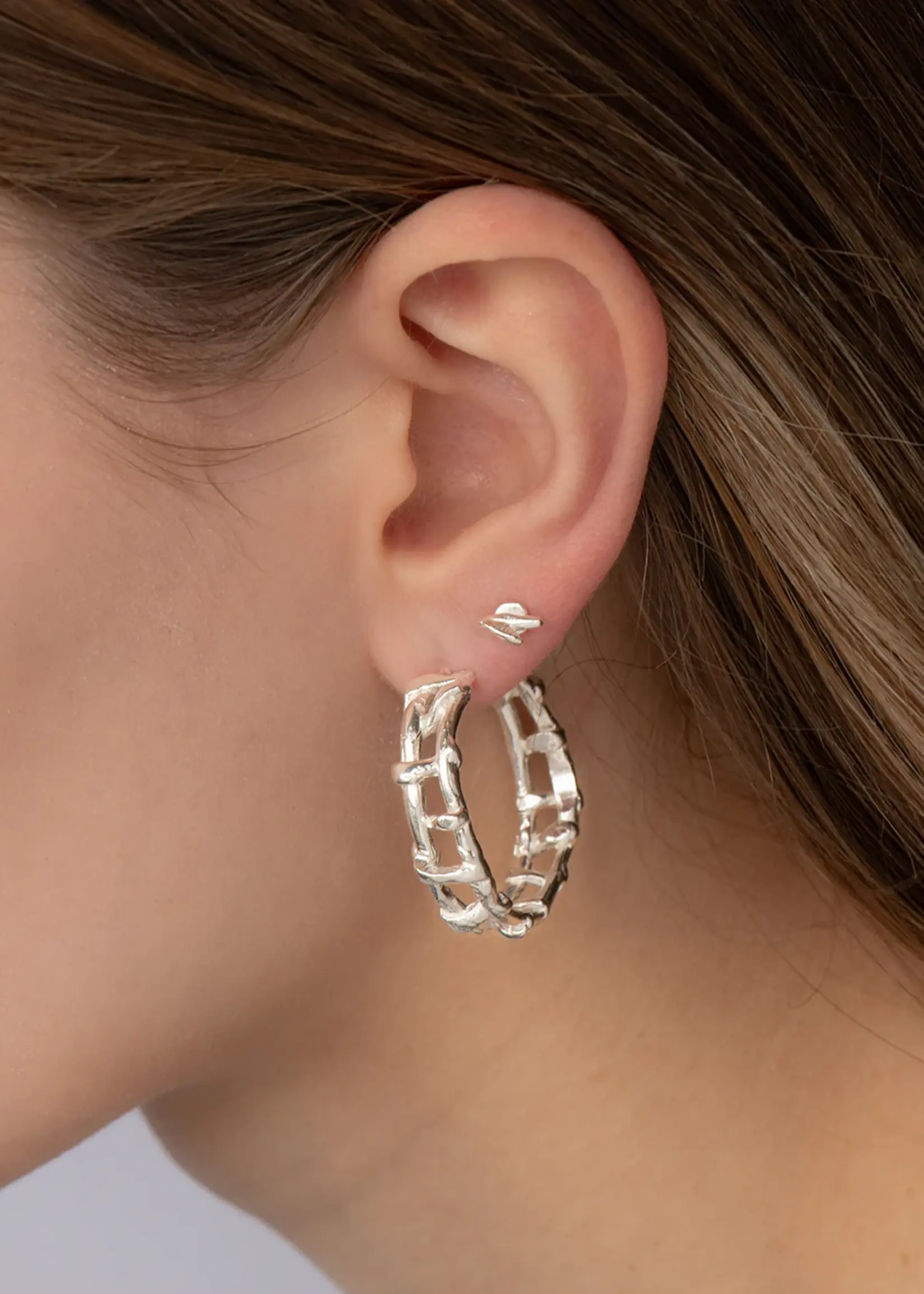 by1oak By1Oak - earring - twisted - Silver
