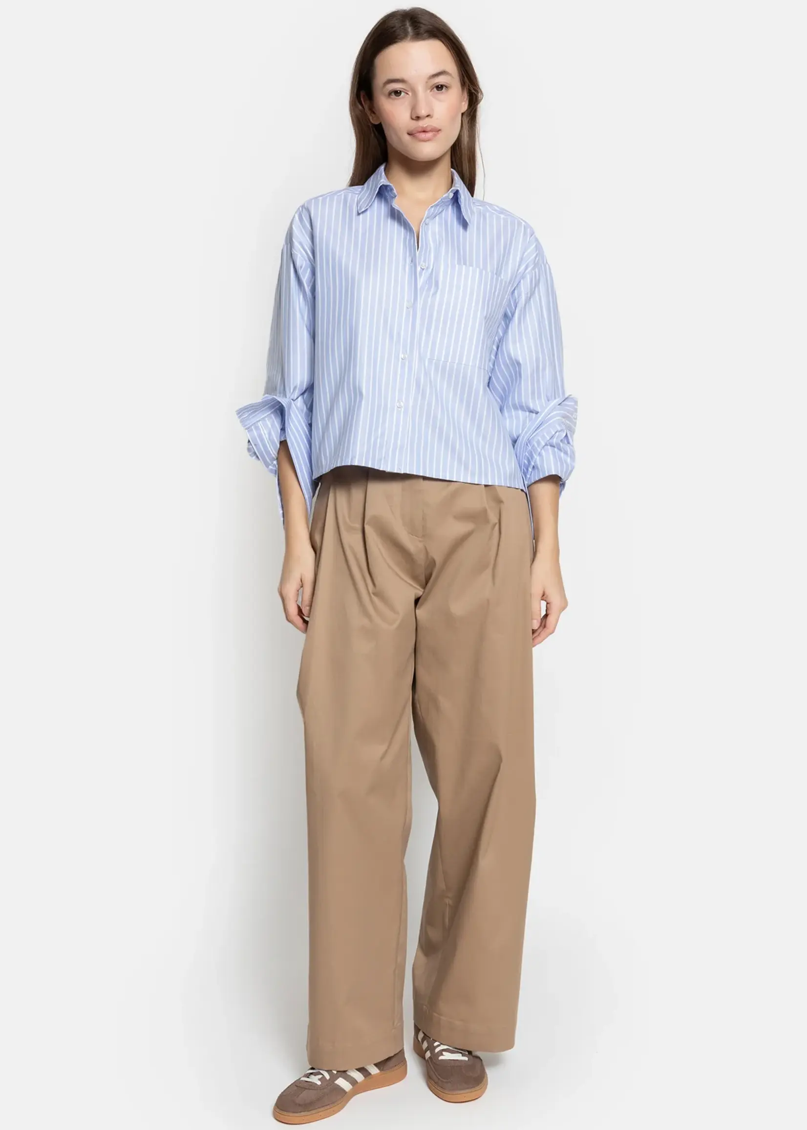 âme Marta Beige Cotton Pants