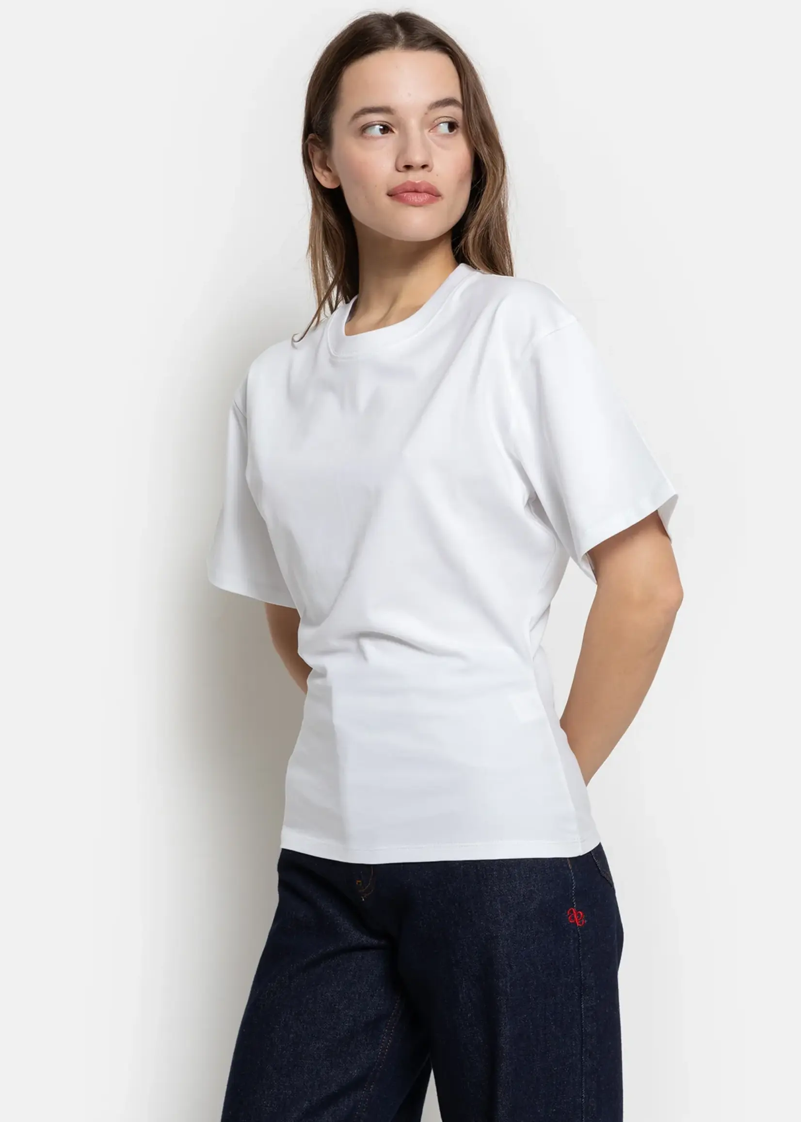 âme Olga - White Fitted T-shirt