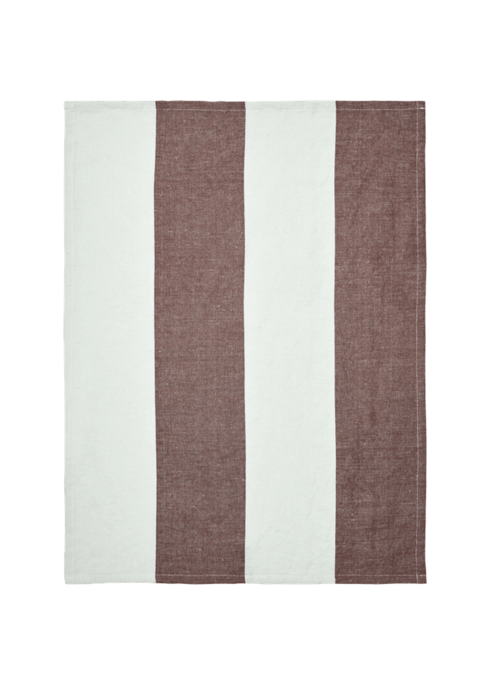 Ferm Hale Tea Towel - Chestnut/Frosted Lime