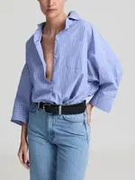Jackie shirt - Light Blue Striped