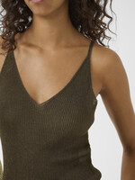 Gestuz GZsilvi singlet top - olive metallic