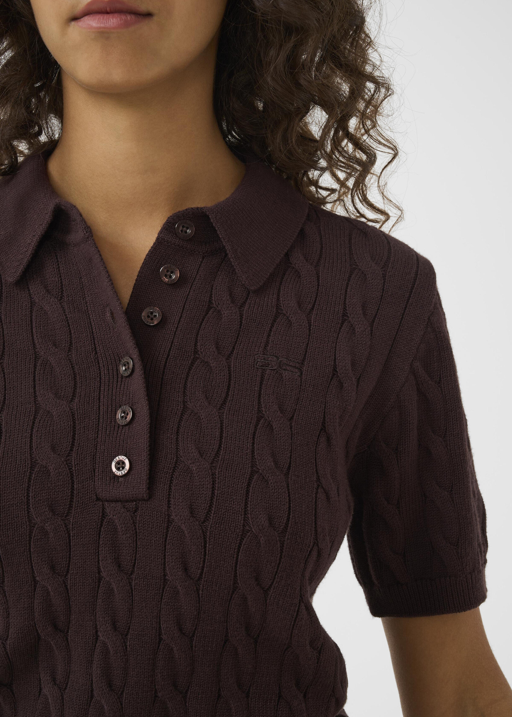 Gestuz GZthilla polo pullover - molé