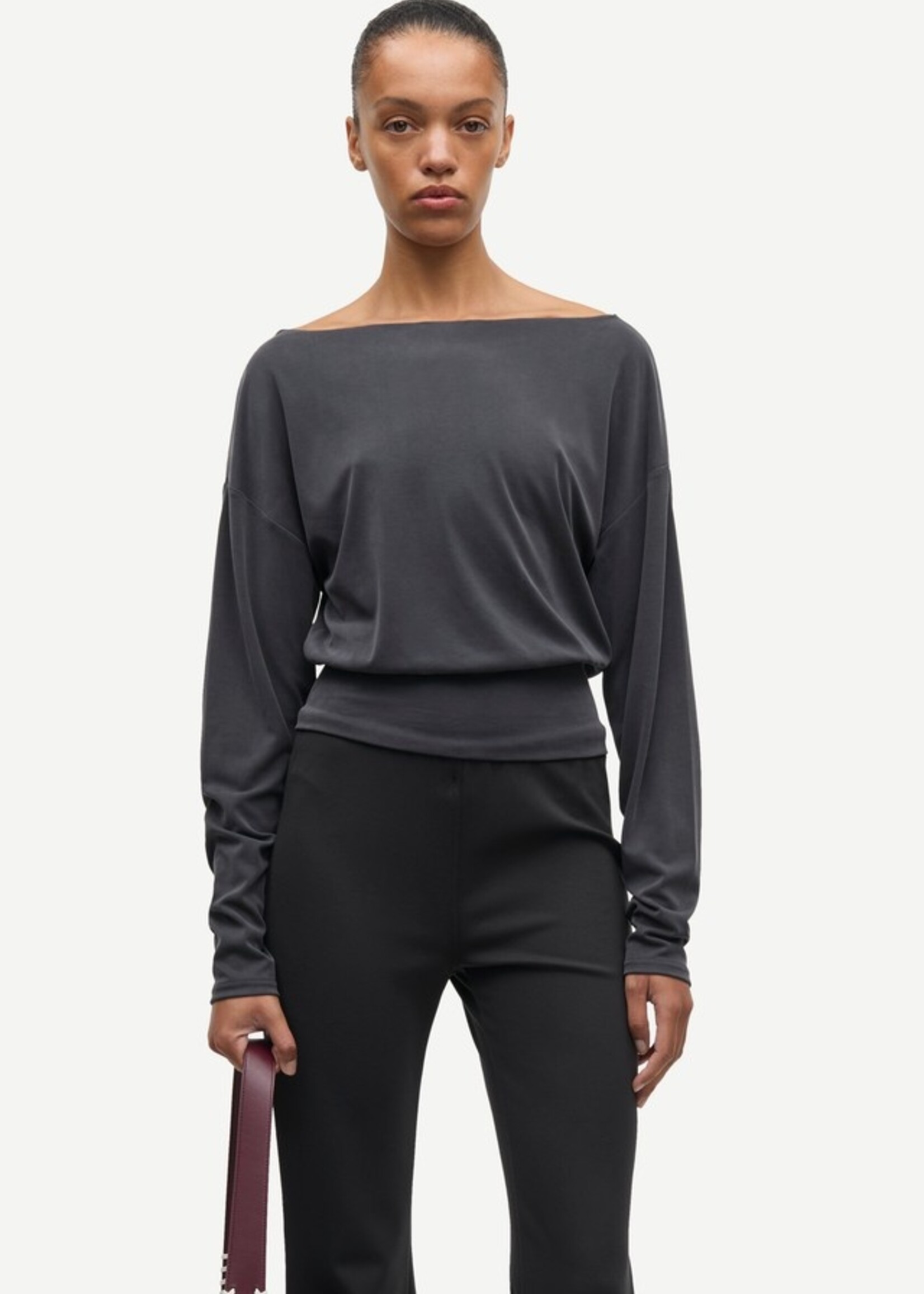 Samsøe Samsøe Sasusu ls top - black