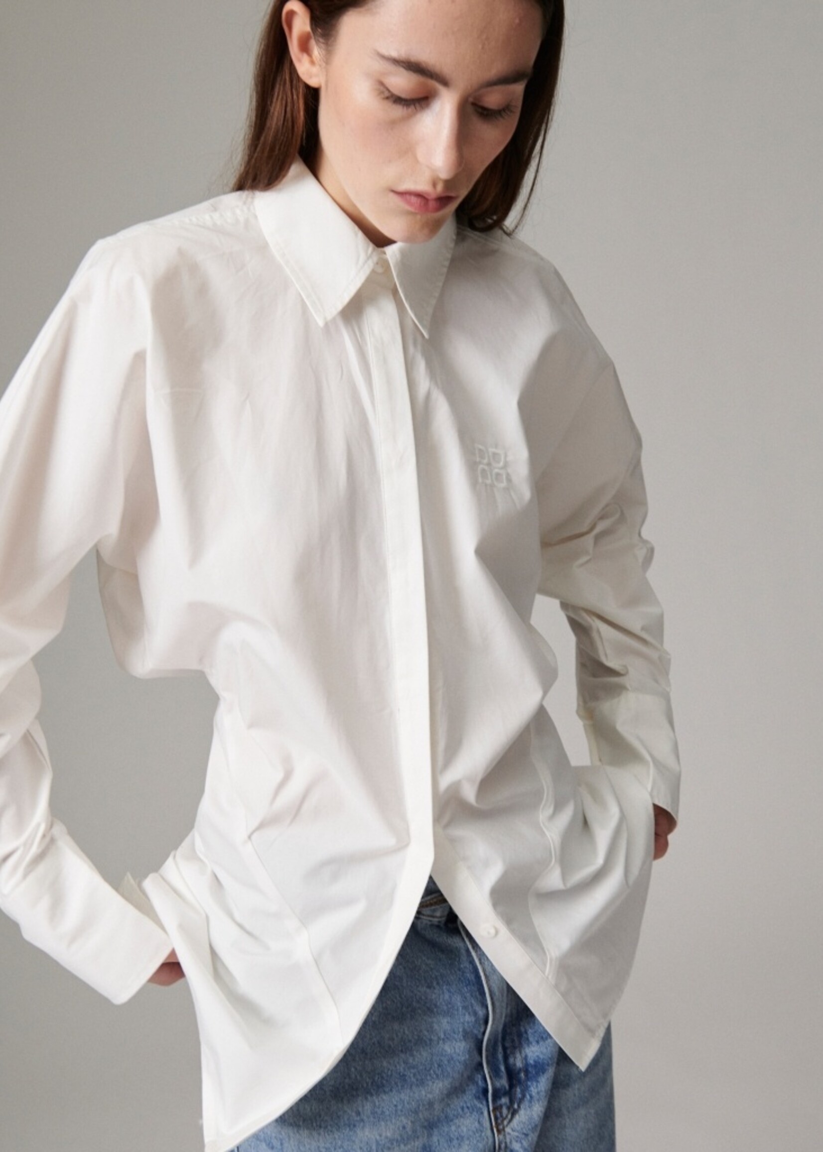 Day Pixie poplina - Brilliant white