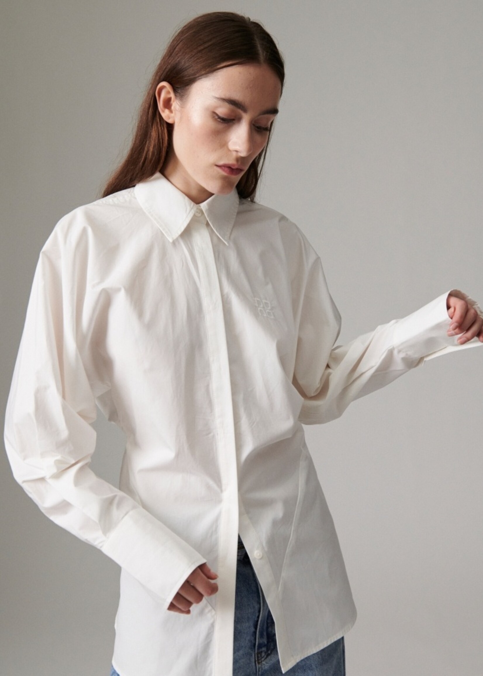 Day Pixie poplina - Brilliant white