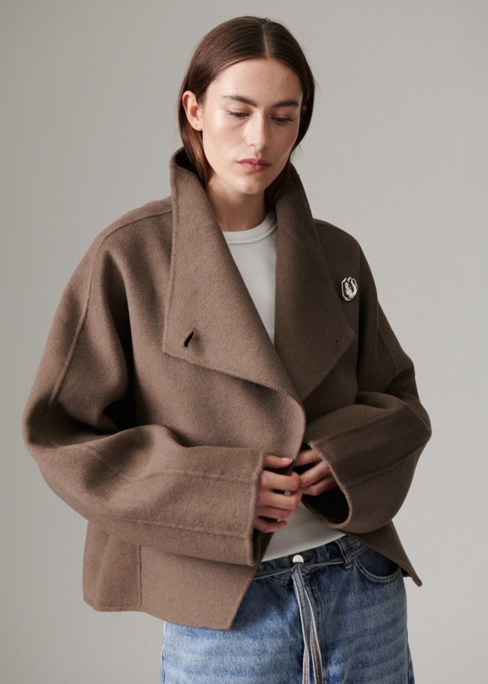 Day Ramsey - Double faced wool - Walnut
