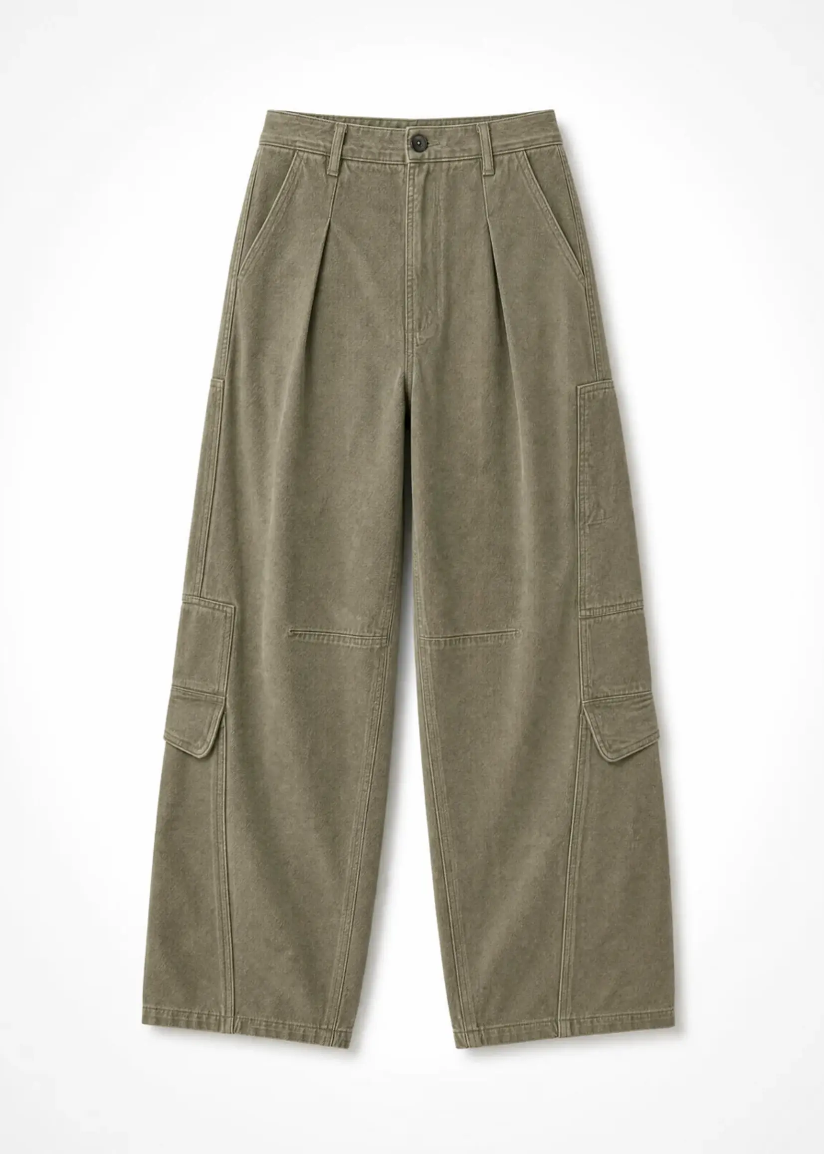 Mel Fizzy pants canvas - Kaki