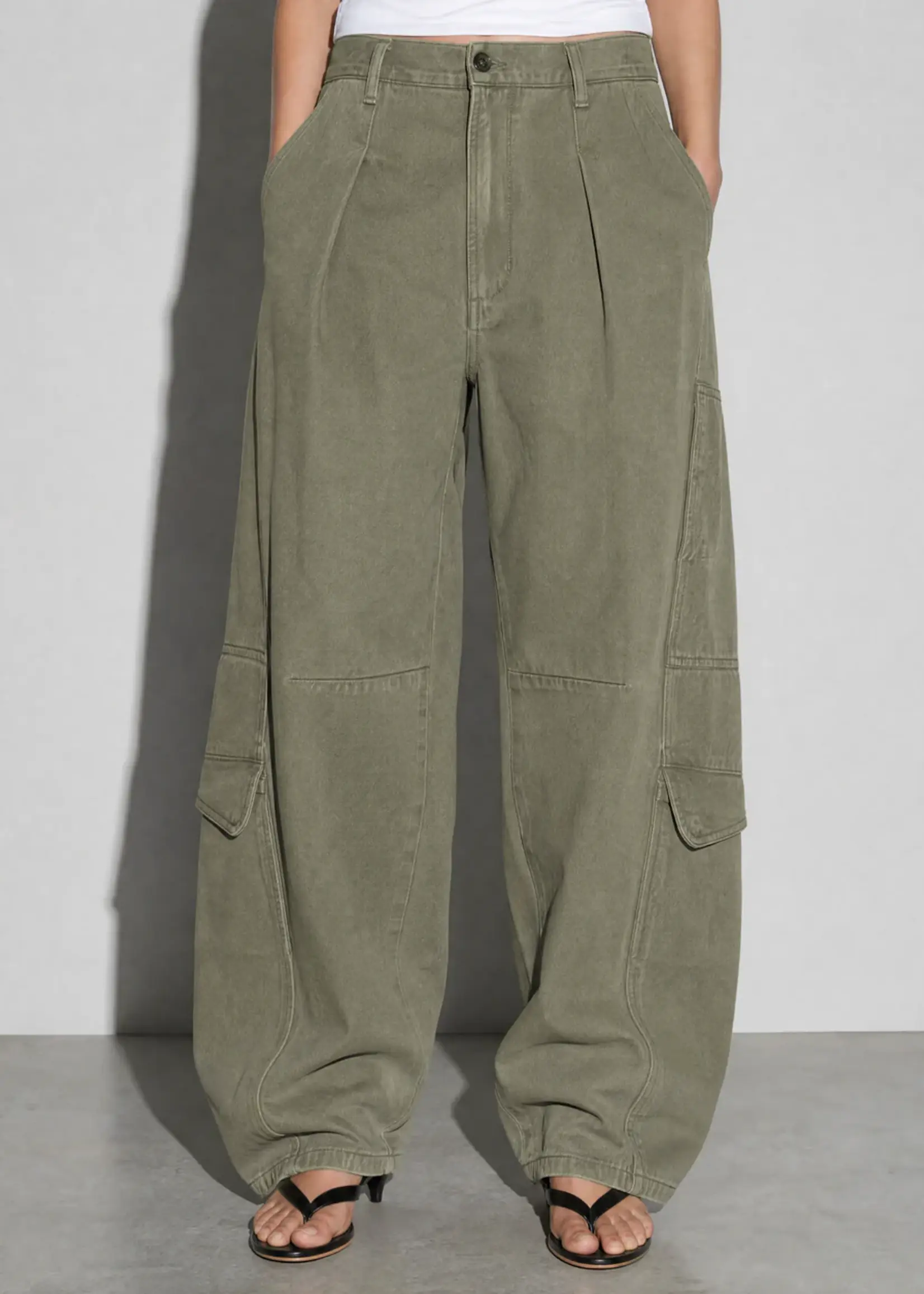 Mel Fizzy pants canvas - Kaki