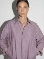 Mel Chris shirt - lines - Plum