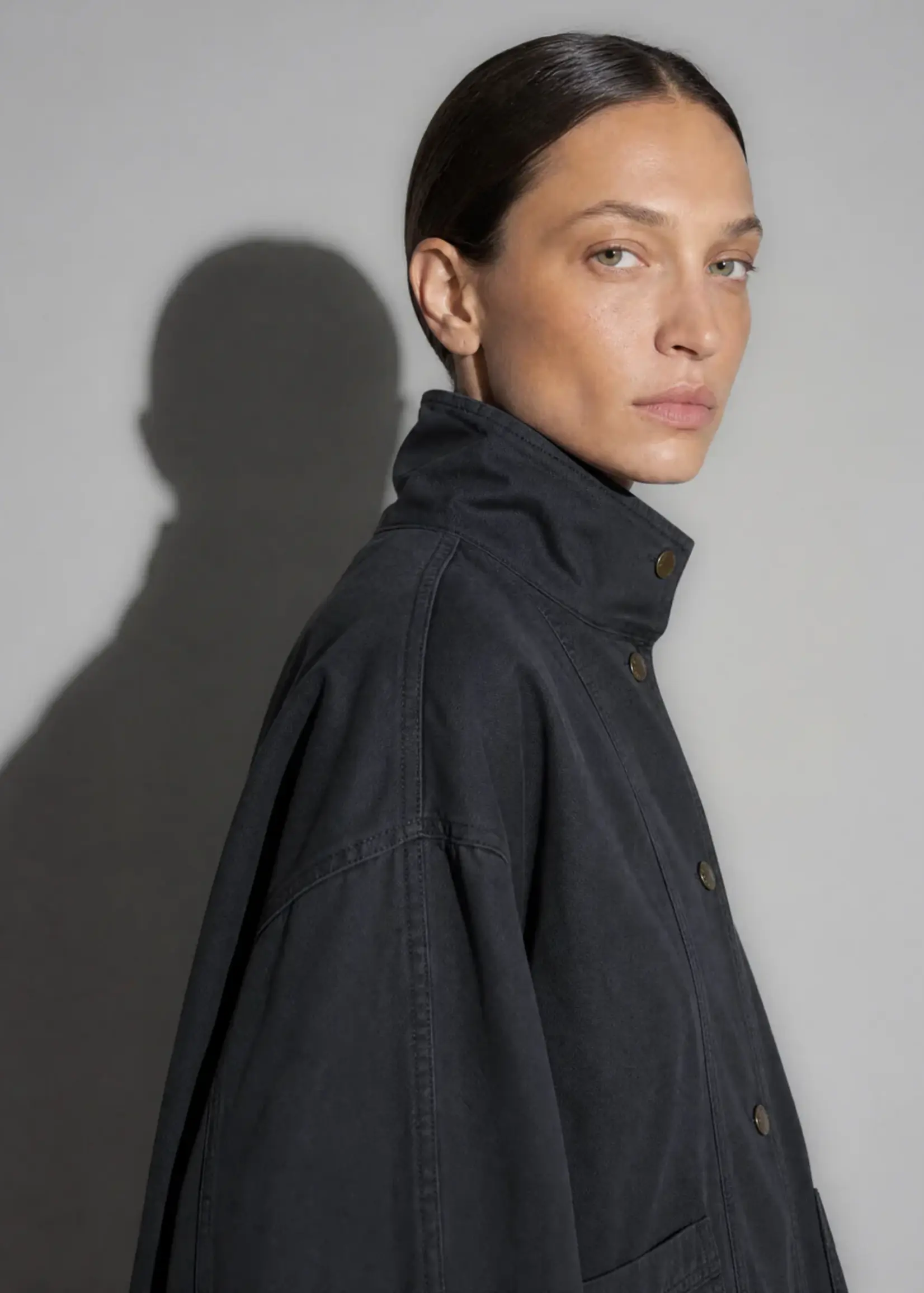 Mel Eagle twill jacket - Coal