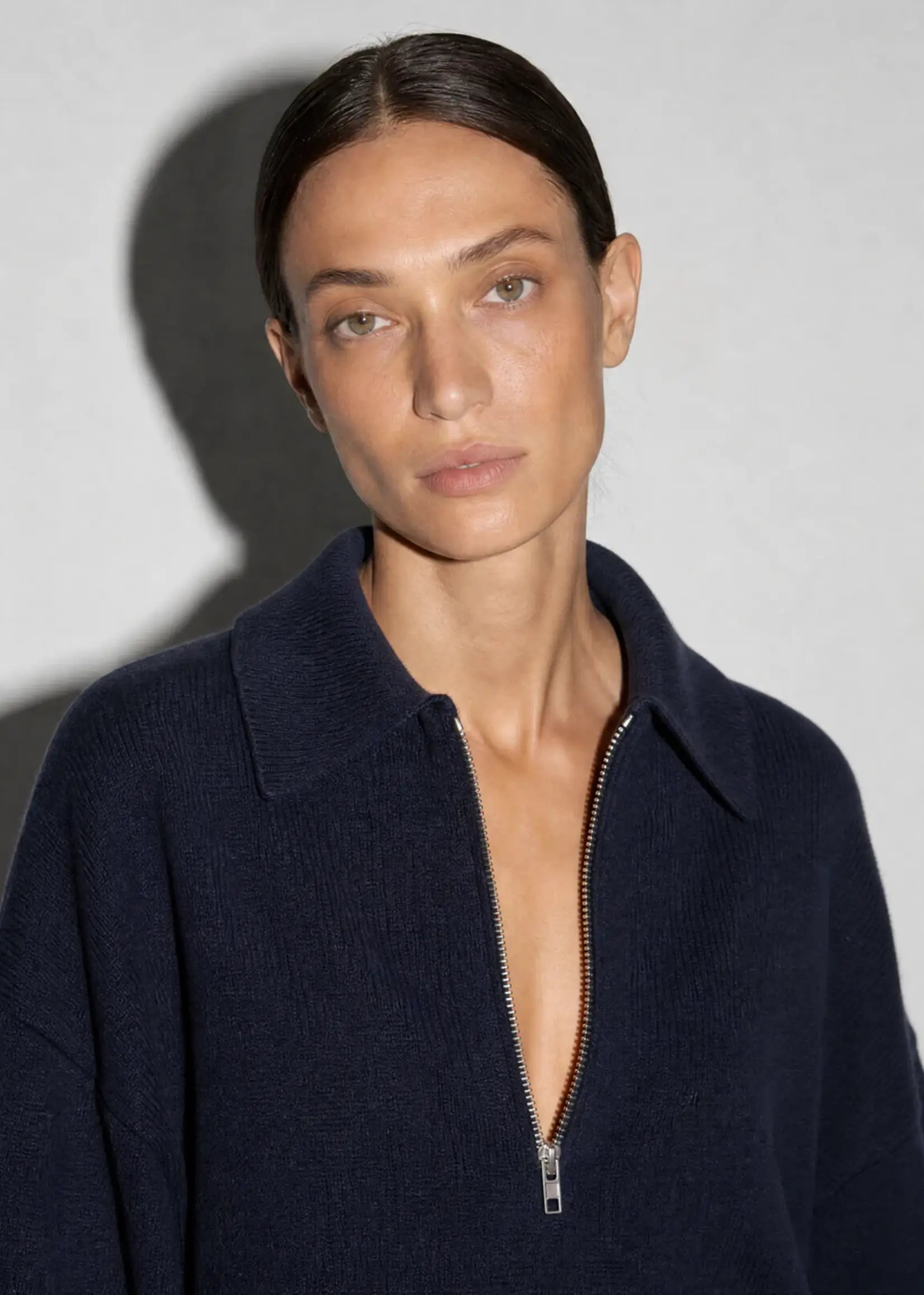 Mel Collar Woolcash pull - Nuit