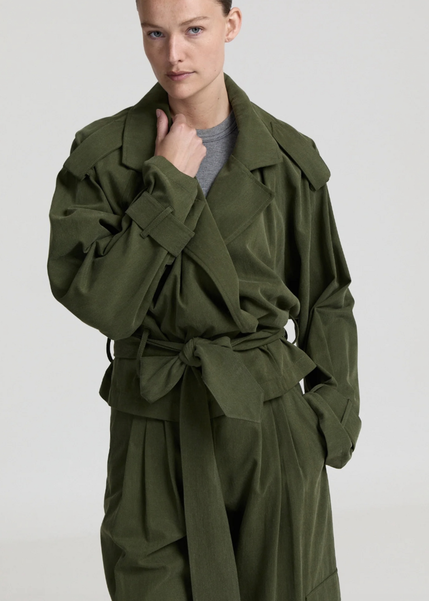 Simone Jacket - Khaki Green