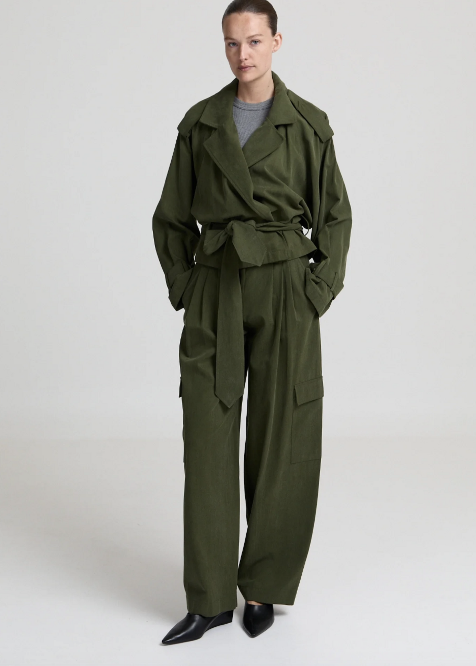 Simone Jacket - Khaki Green
