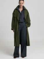 Jayden Trenchcoat - Khaki Green
