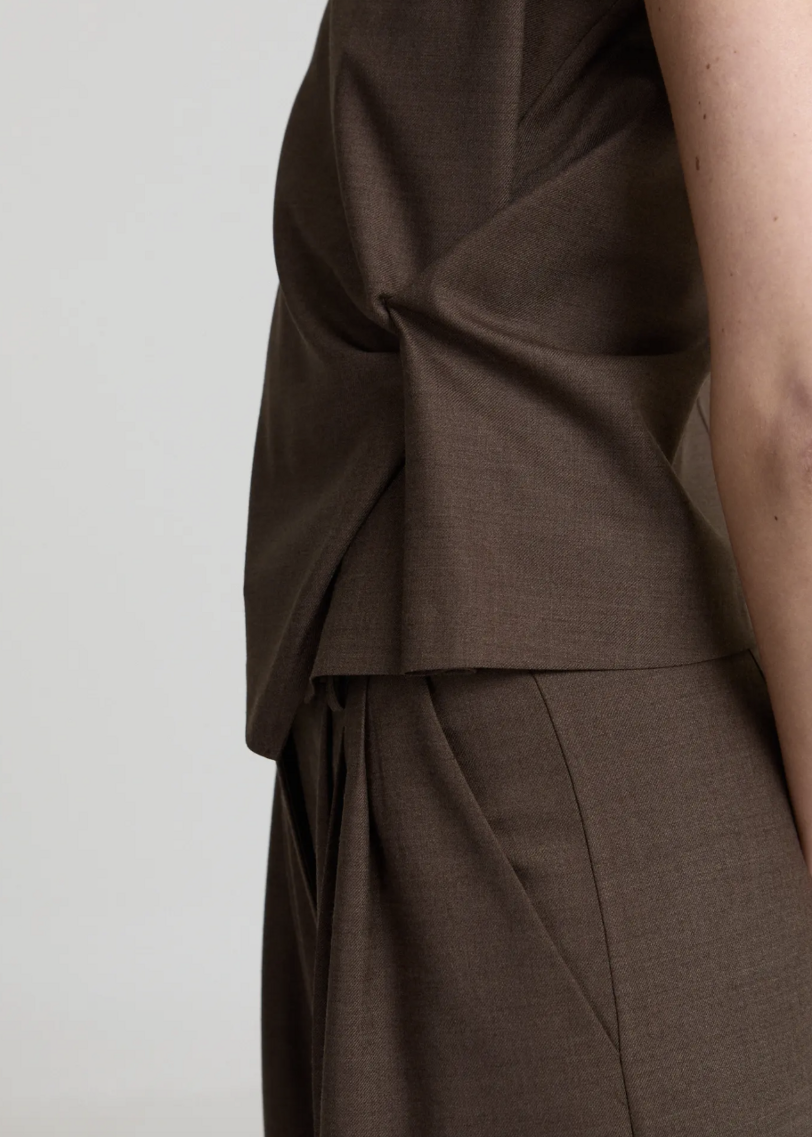 Camille pants - Brown Melange