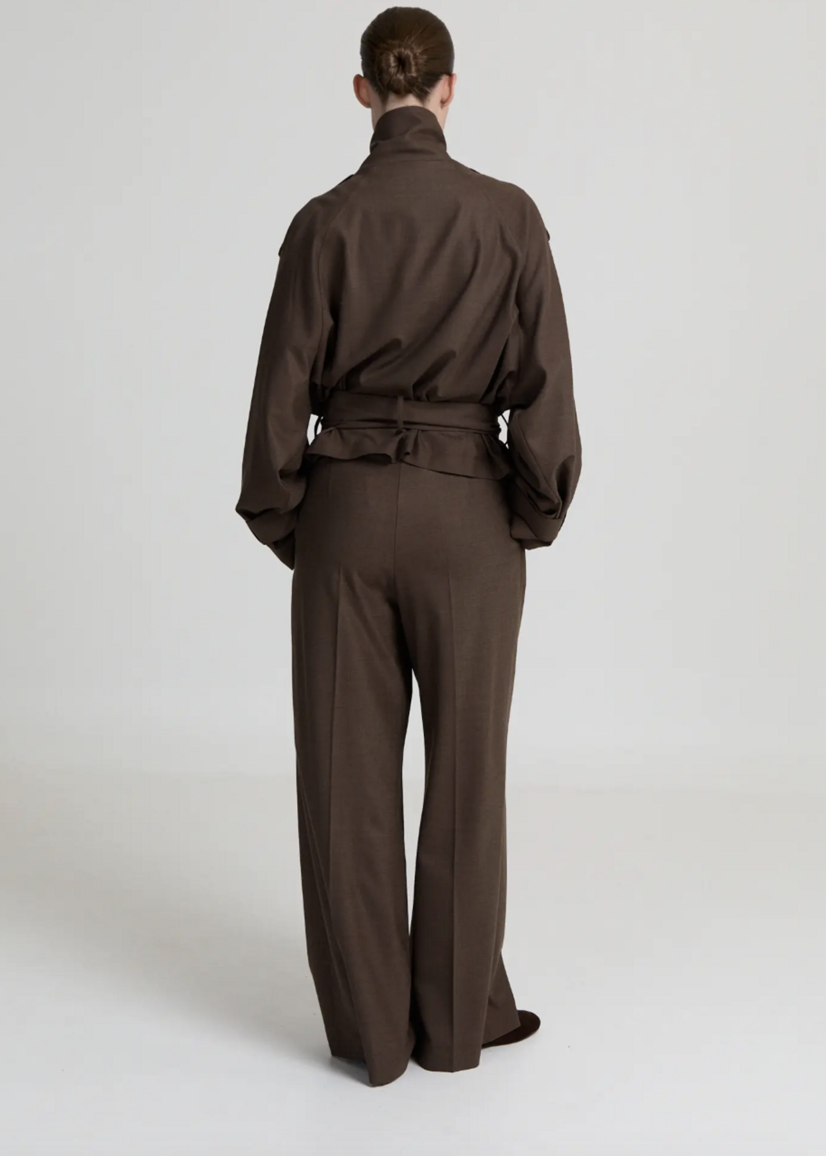 Camille pants - Brown Melange