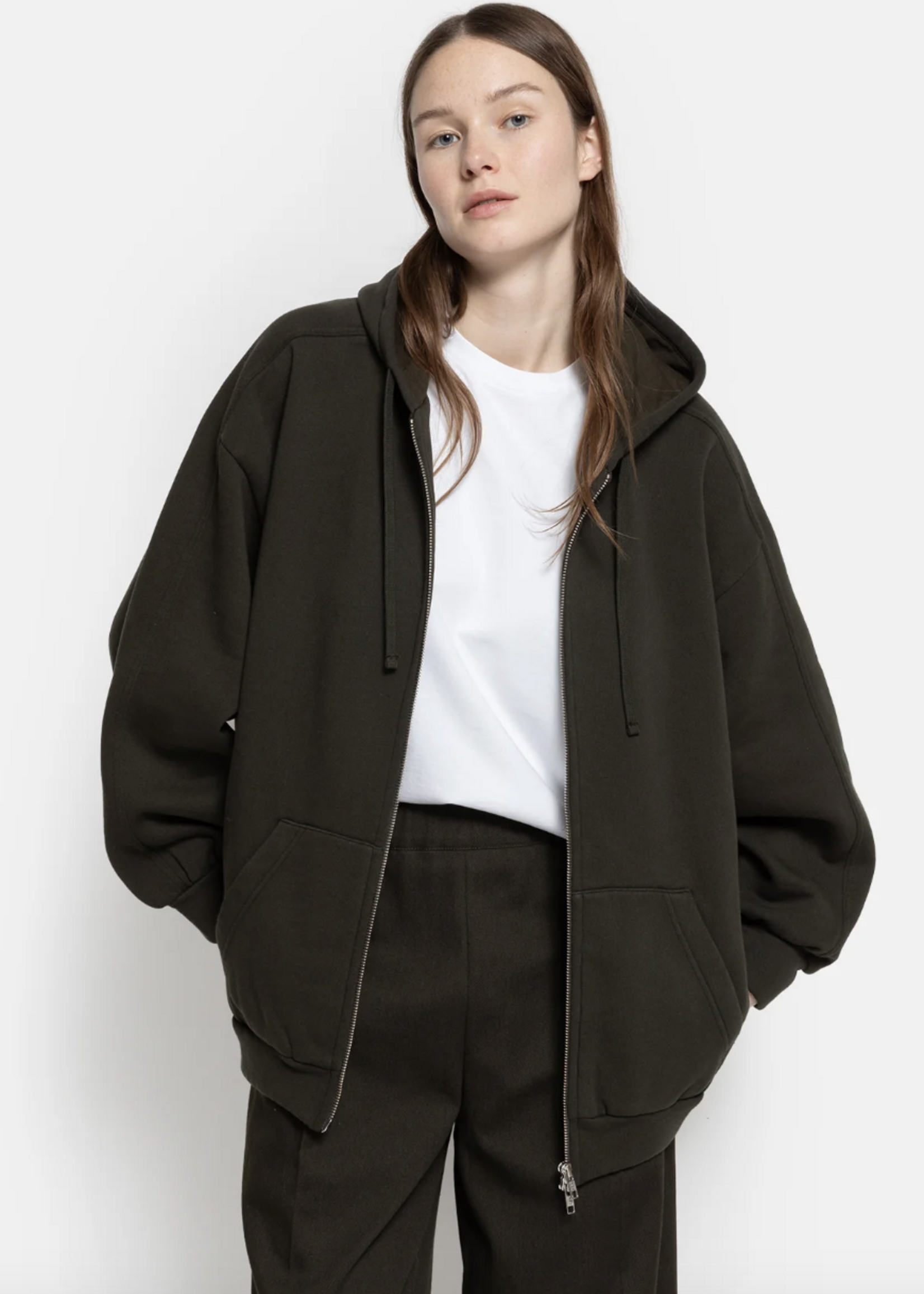 âme Ooper hoodie - forest green oversized