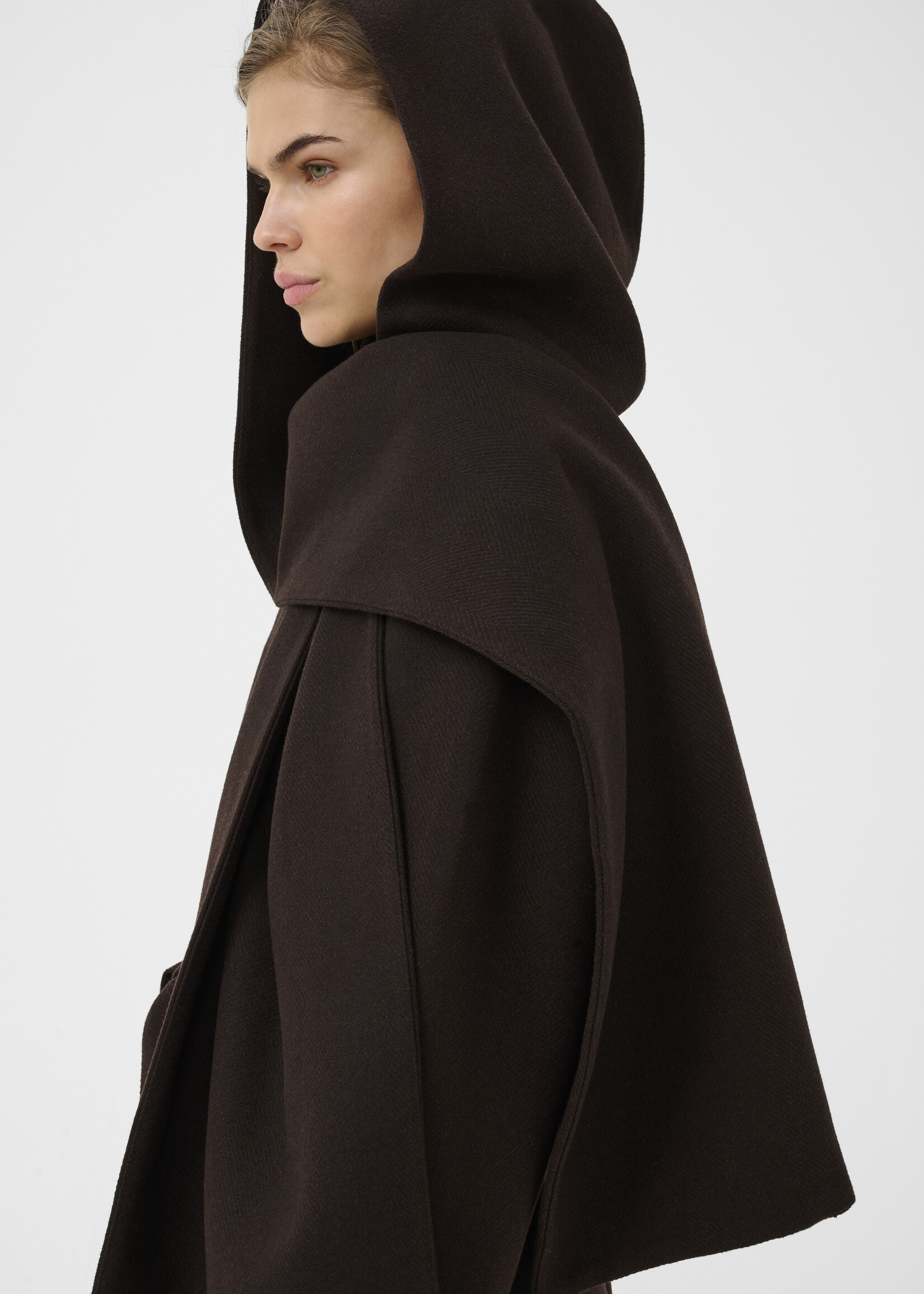 Gestuz GZVenja hood scarf - Ganache