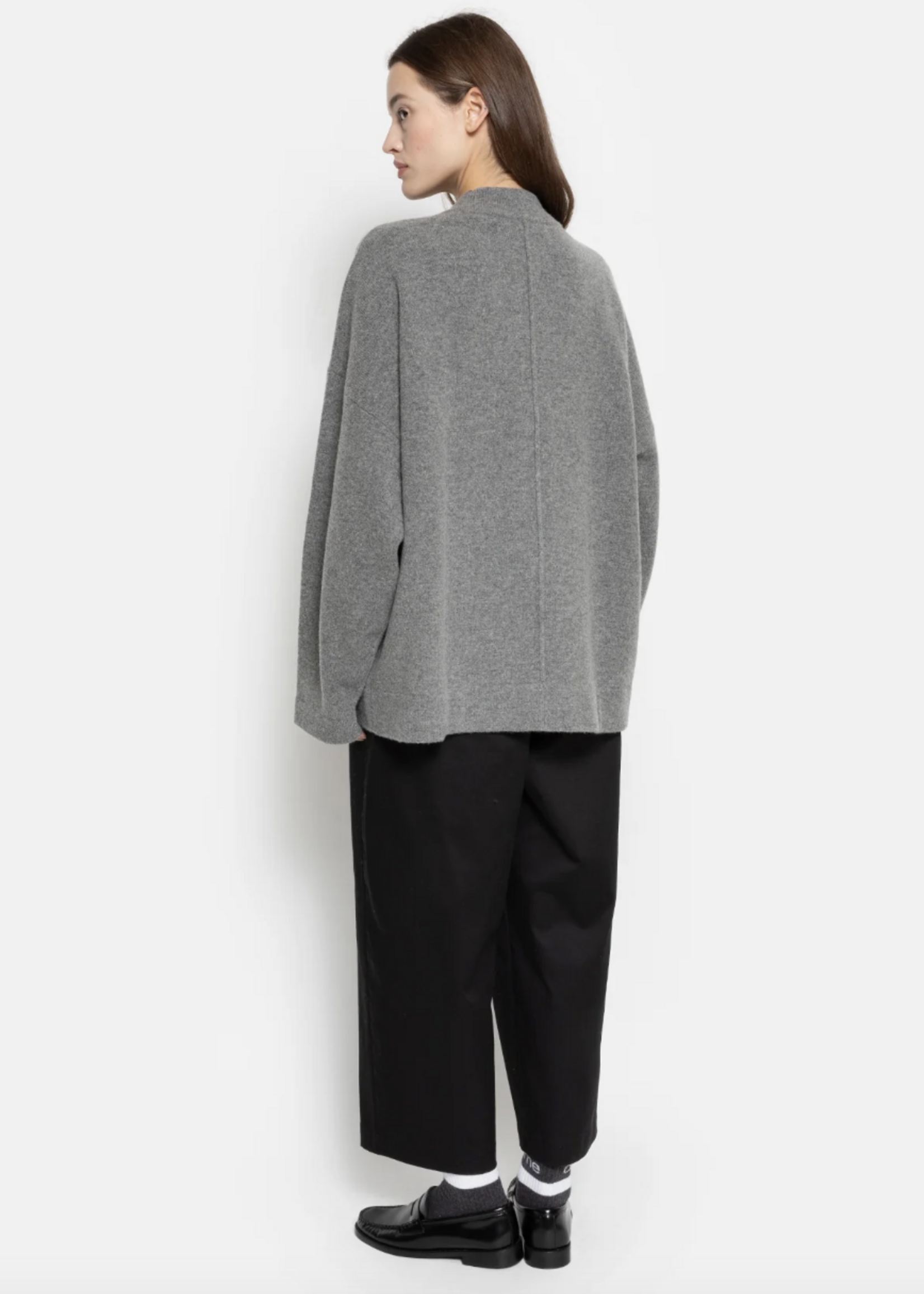 âme Olympia knitted cardigan - Mid Grey