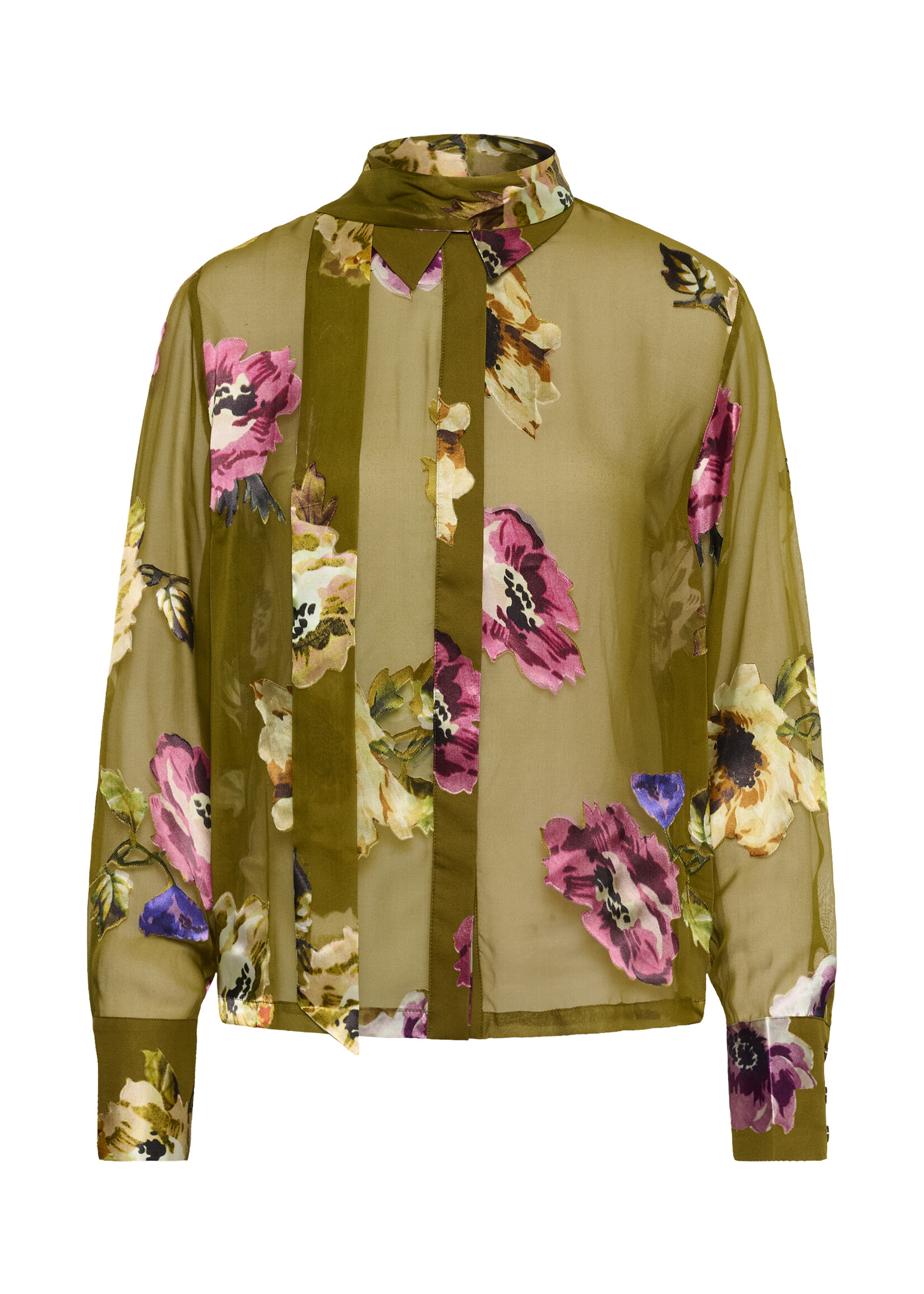 Gestuz GZdarcia shirt - Olive green flower