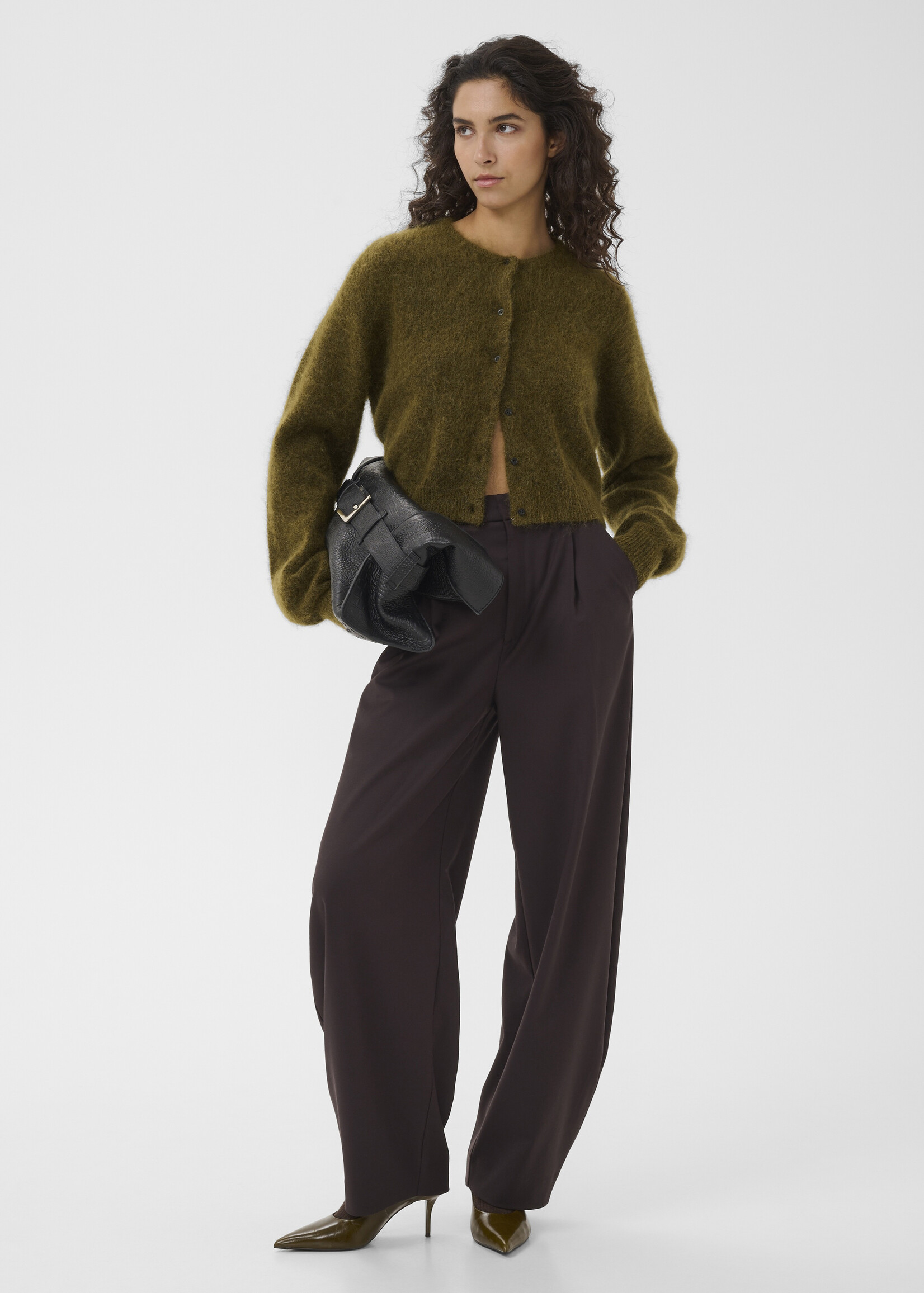 Gestuz GZDebbie cardigan - Plum melange