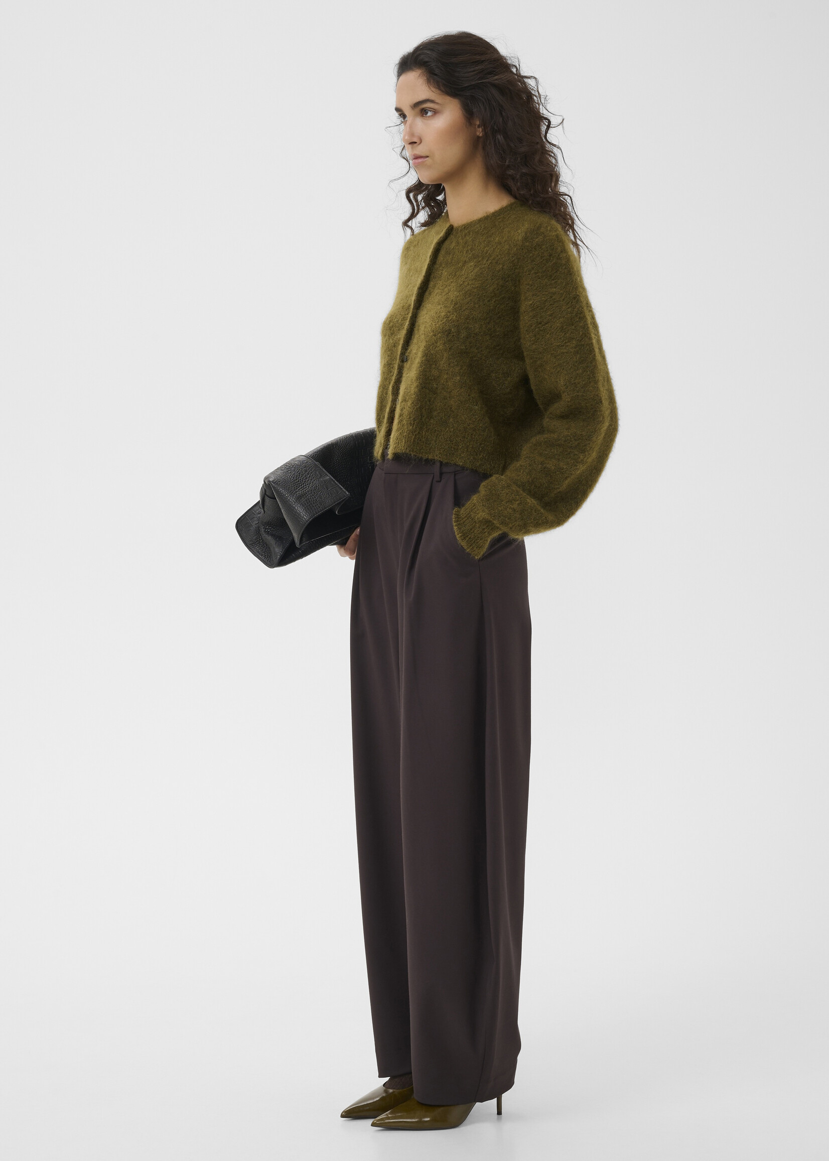 Gestuz GZDebbie cardigan - Plum melange