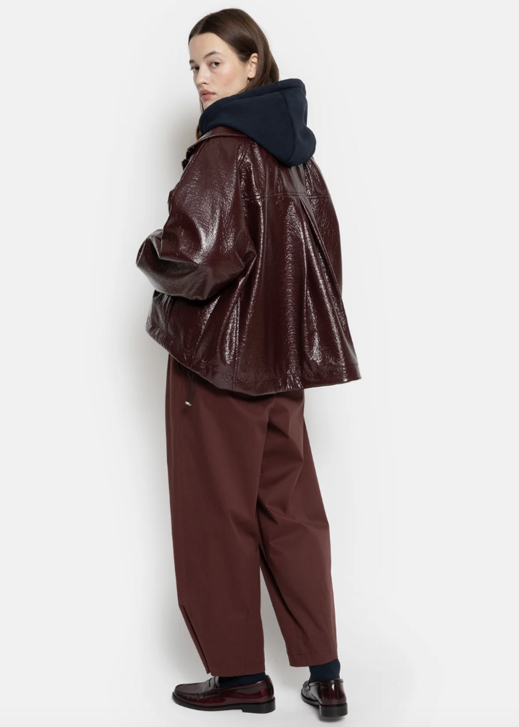 âme Onana - Bordeaux shiny jacket