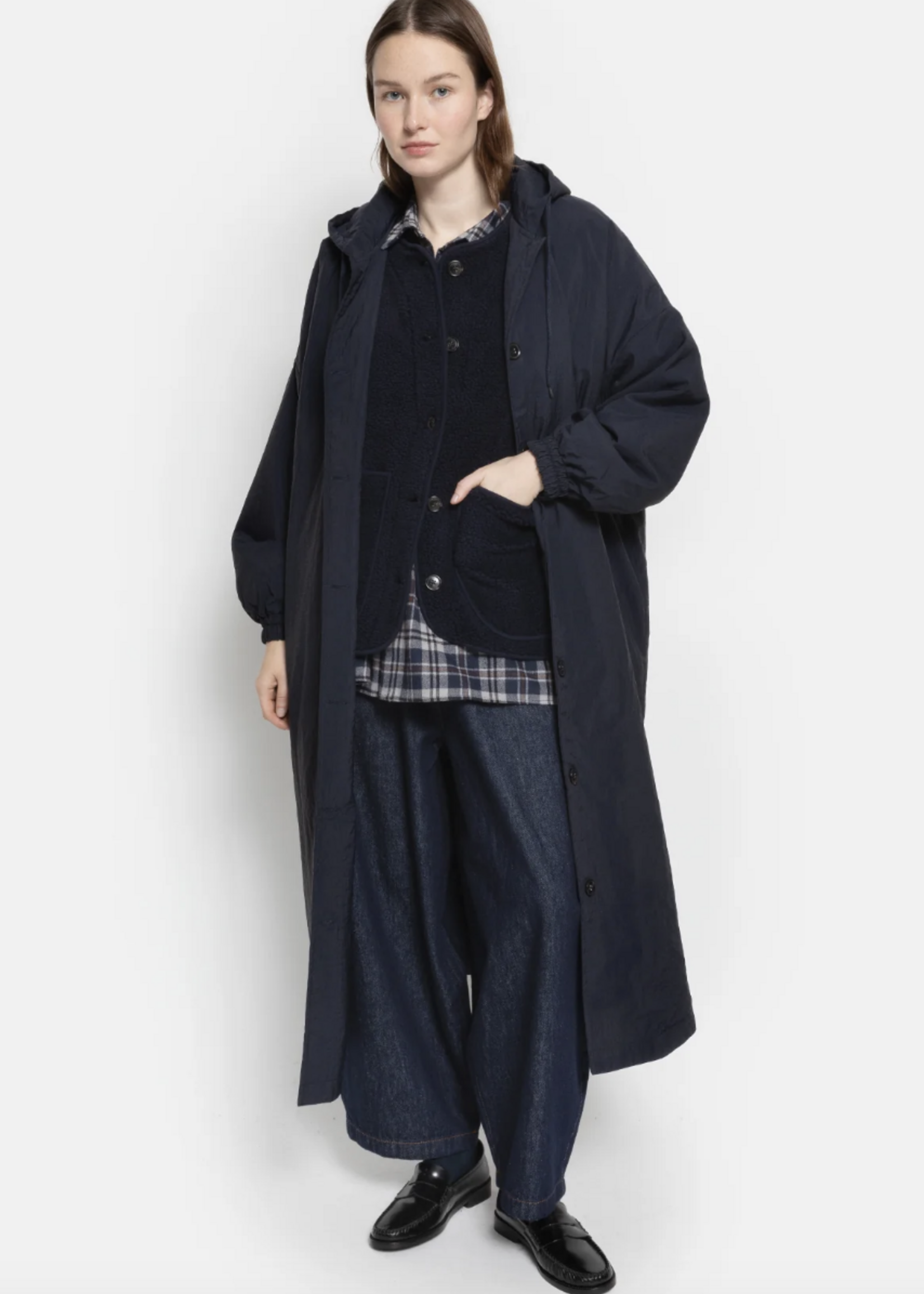 âme Morgan long coat - Navy