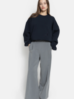 âme Nice wide pants - Mid Grey