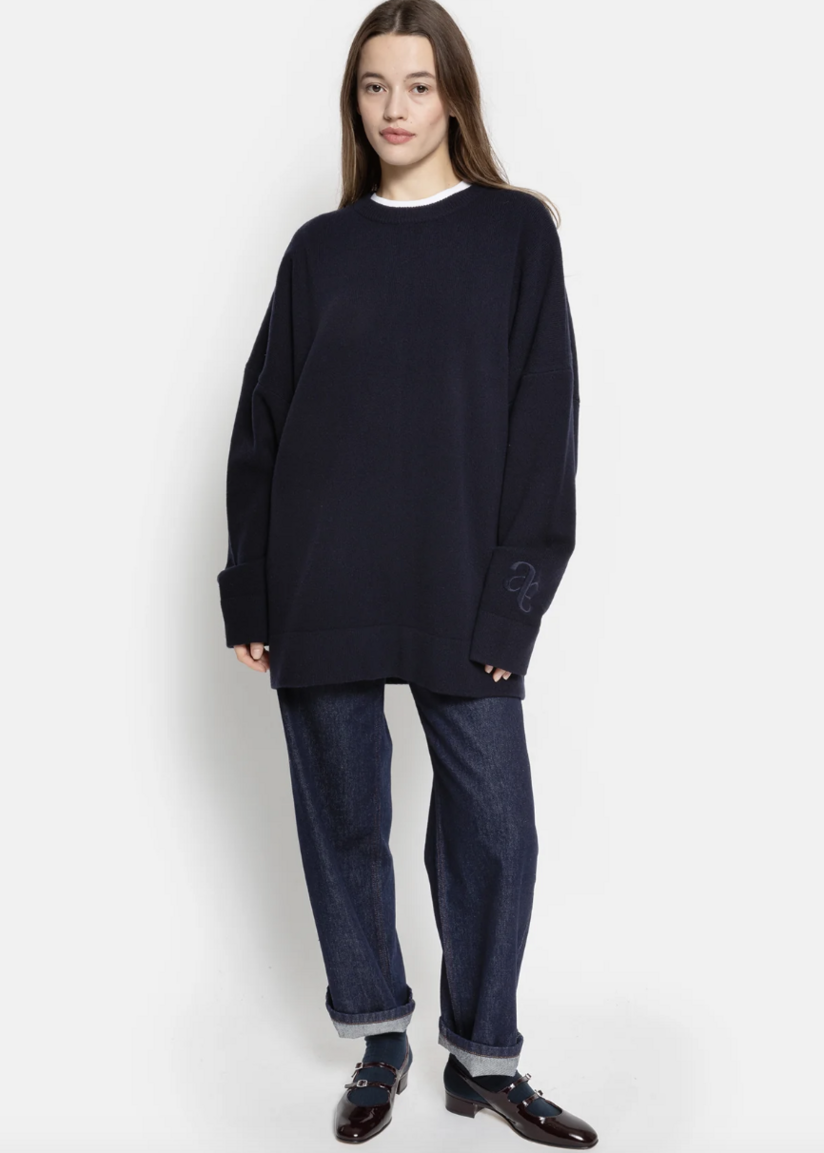 âme Oslo knitted sweater - Navy
