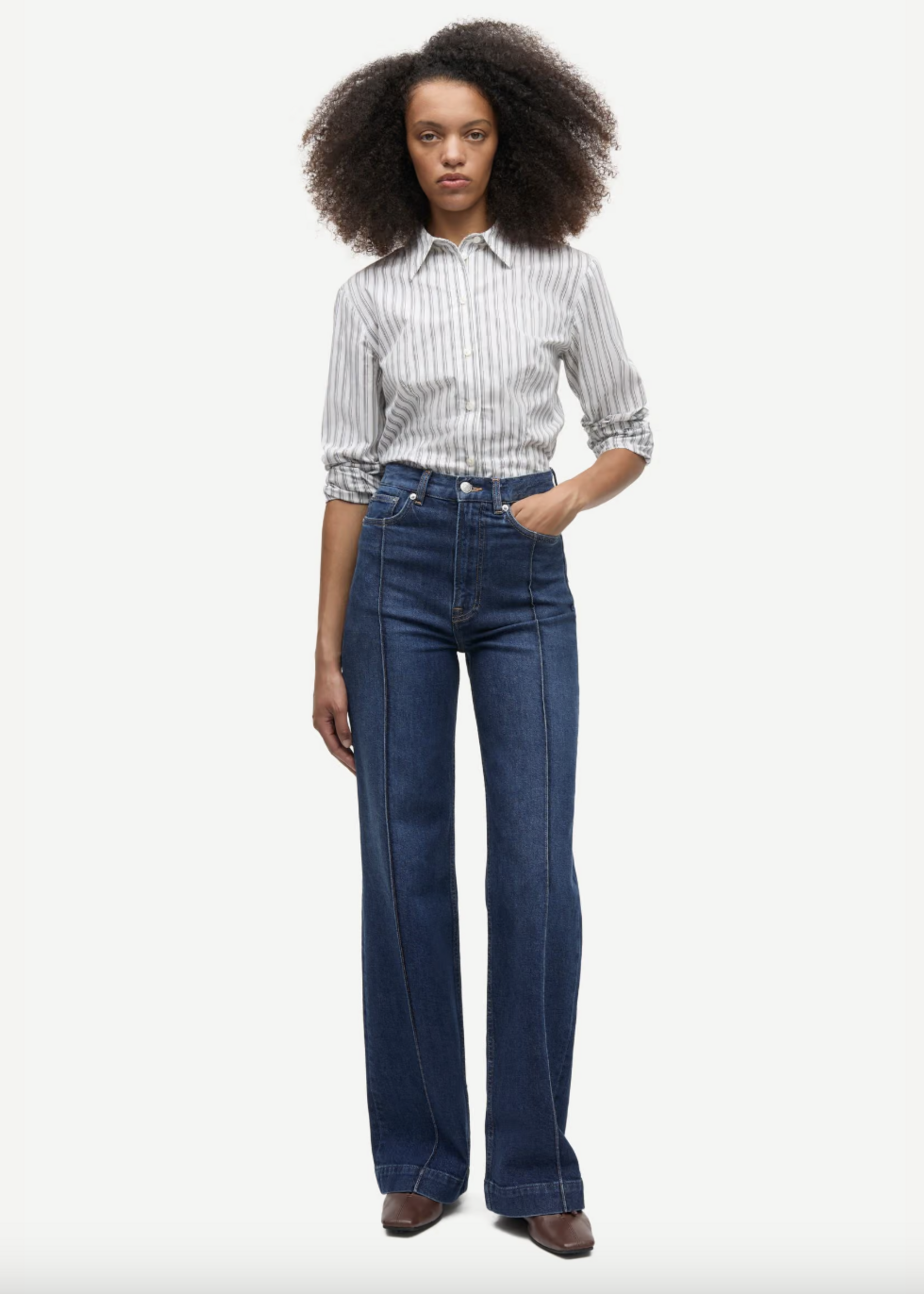 Samsøe Samsøe Sarebecca jeans tuck - Paris blue comfort