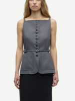Samsøe Samsøe Sahelly Vest - Dark Grey Mel.
