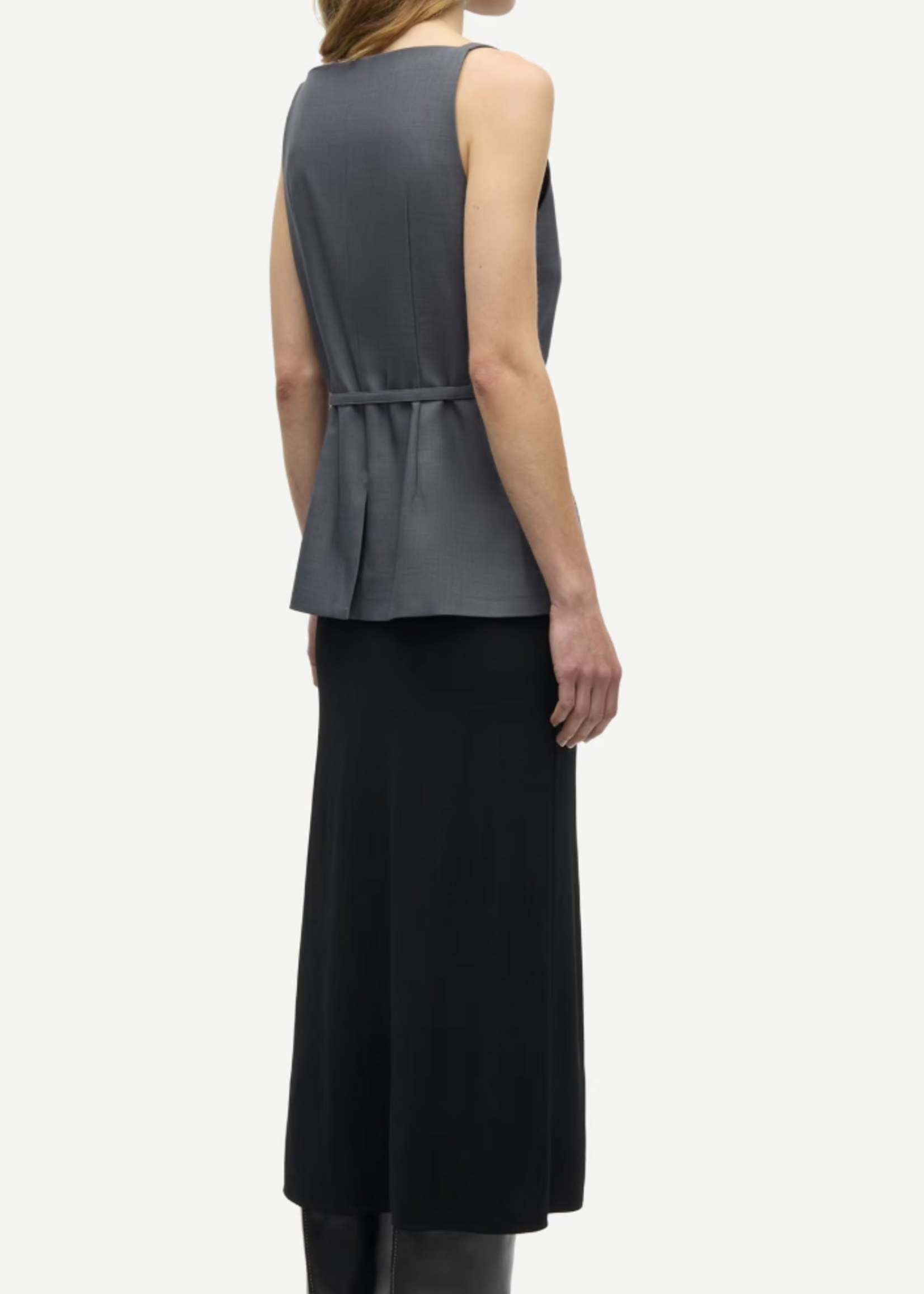 Samsøe Samsøe Sahelly Vest - Dark Grey Mel.