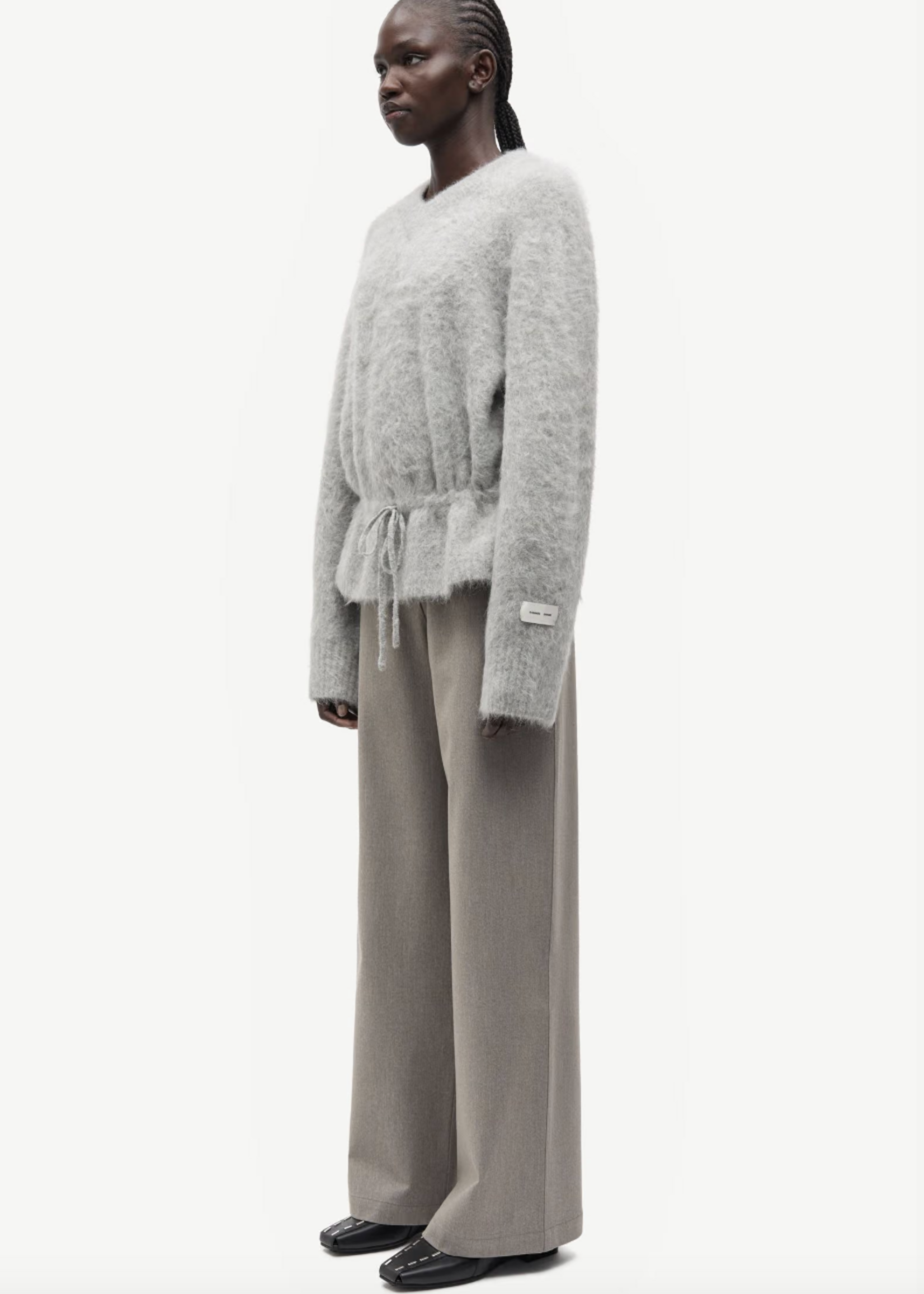 Samsøe Samsøe Salo V-Neck - Grey Mel.