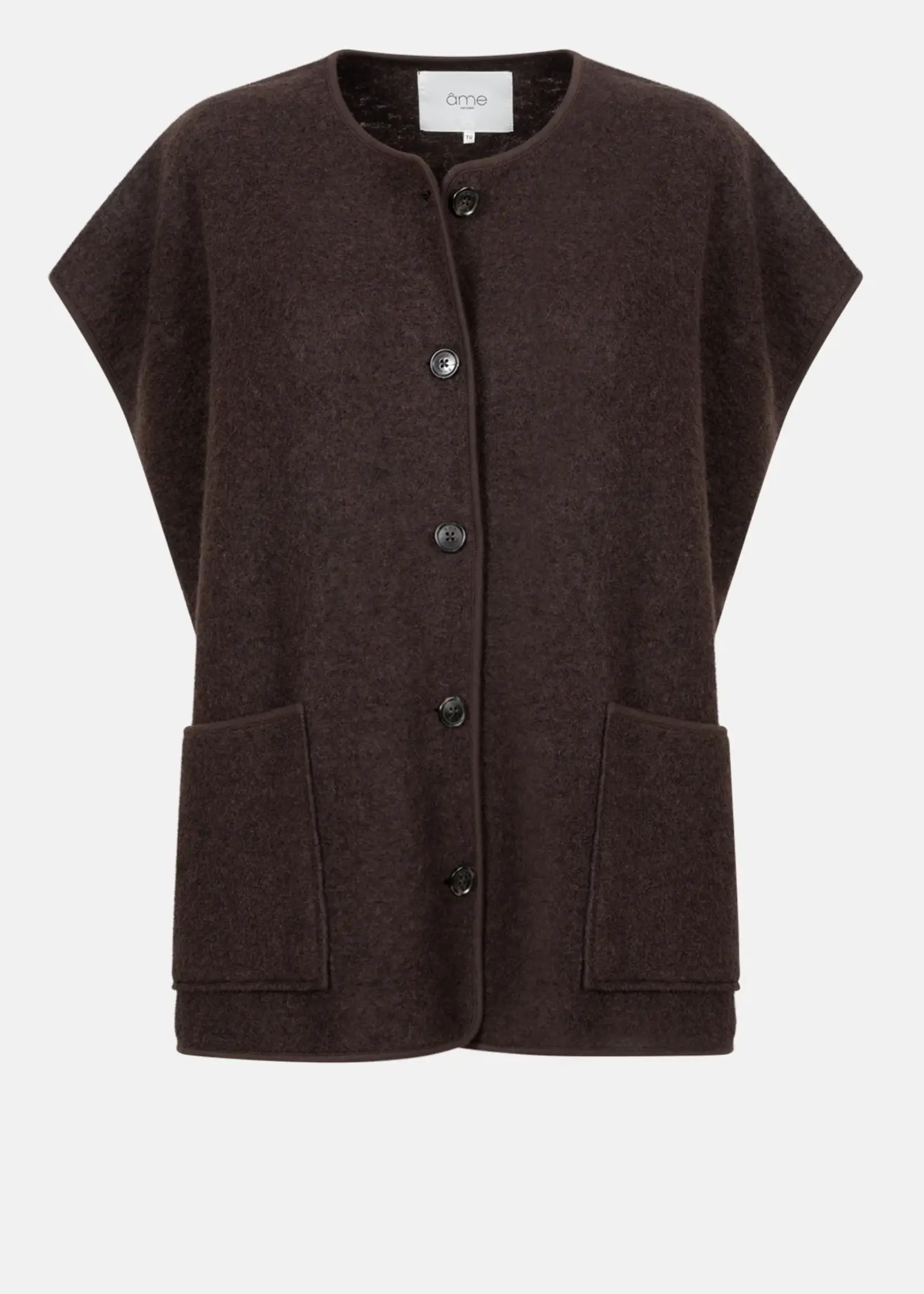 âme Ines - Sleeveless Wool - Brown
