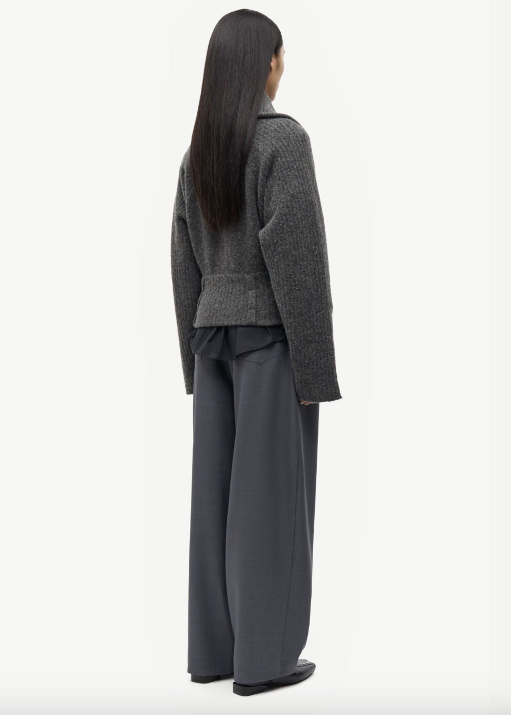 Samsøe Samsøe Samirra Zip Cardigan - Dark Grey Mel.