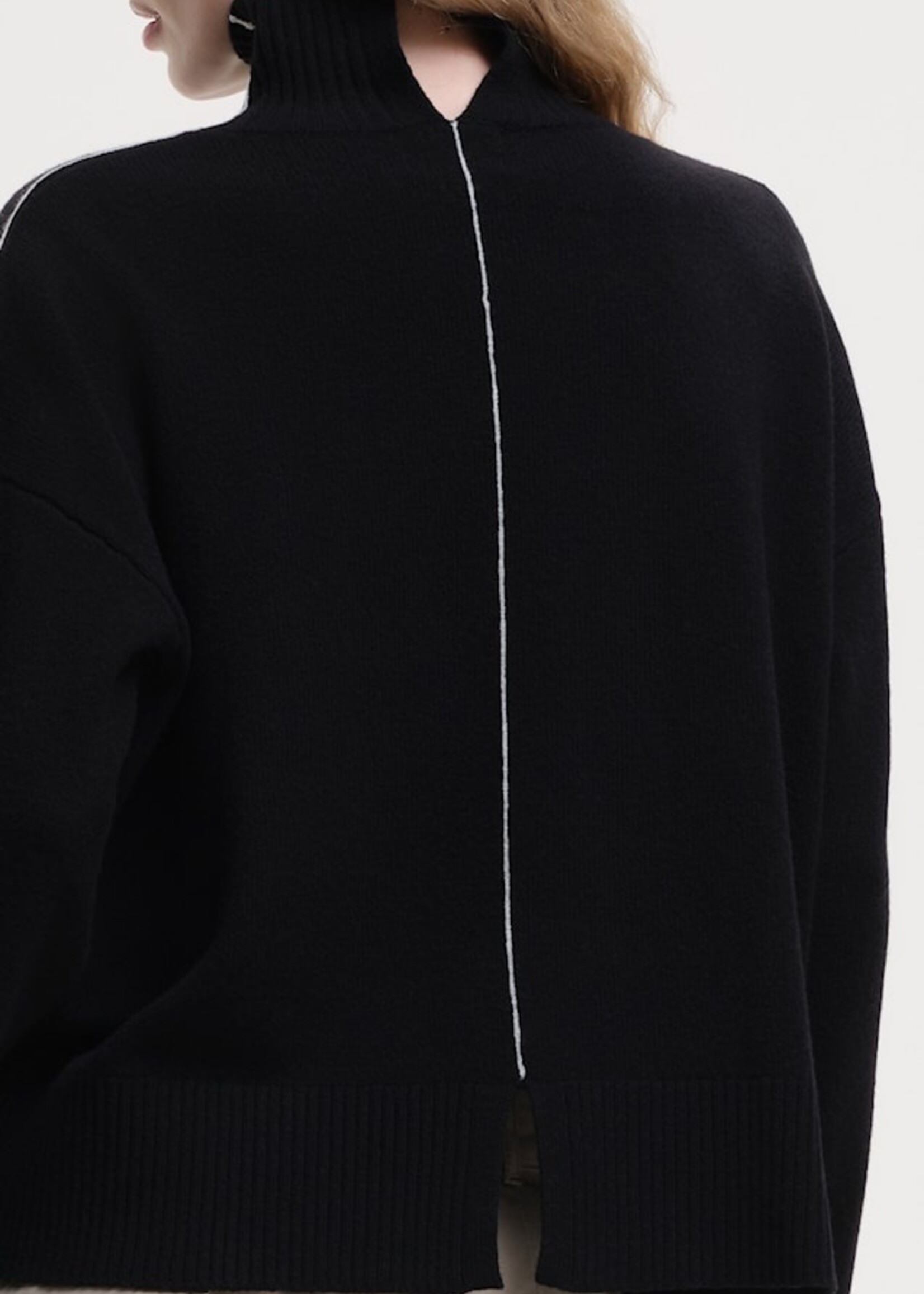 our sister Wkooning Turtle neck stripe - Navy
