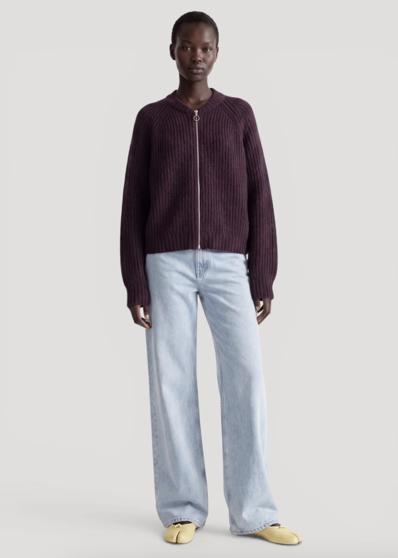 Edited Rani Cardigan - Prune Purple