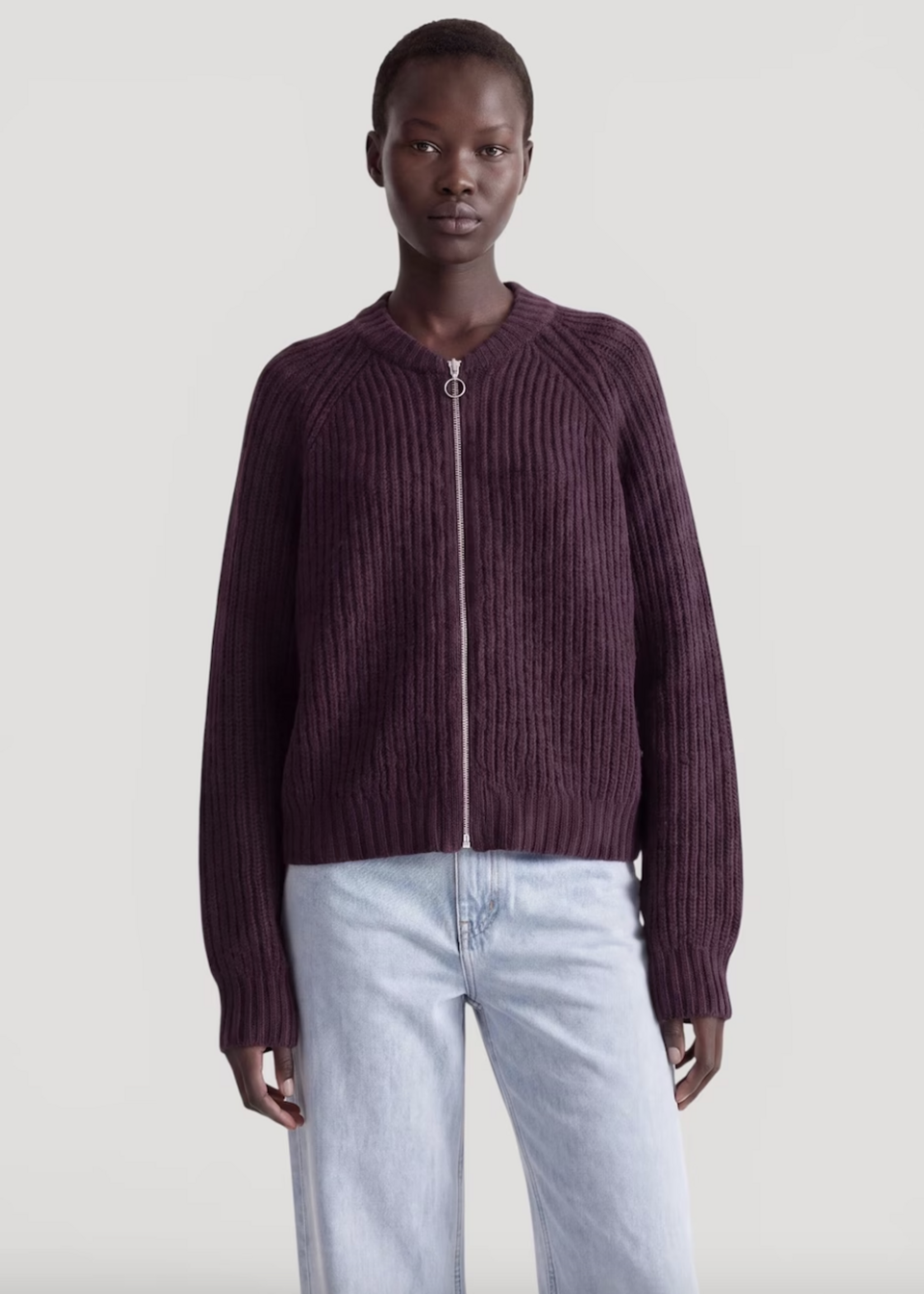 Edited Rani Cardigan - Prune Purple