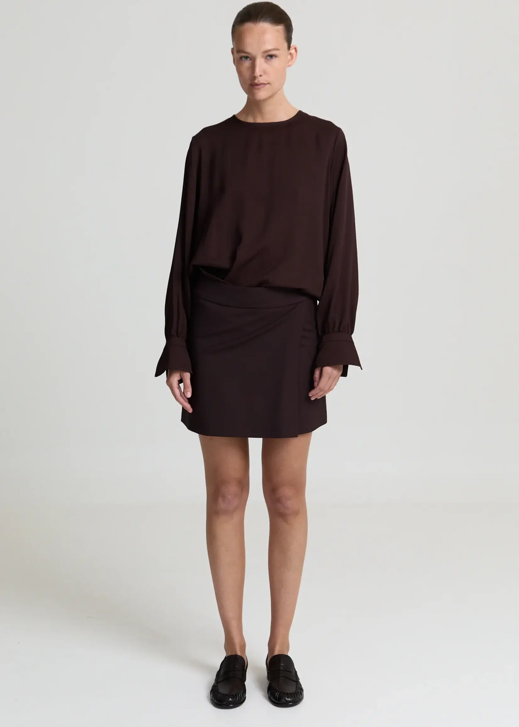 Gemma Skirt - Dark Brown