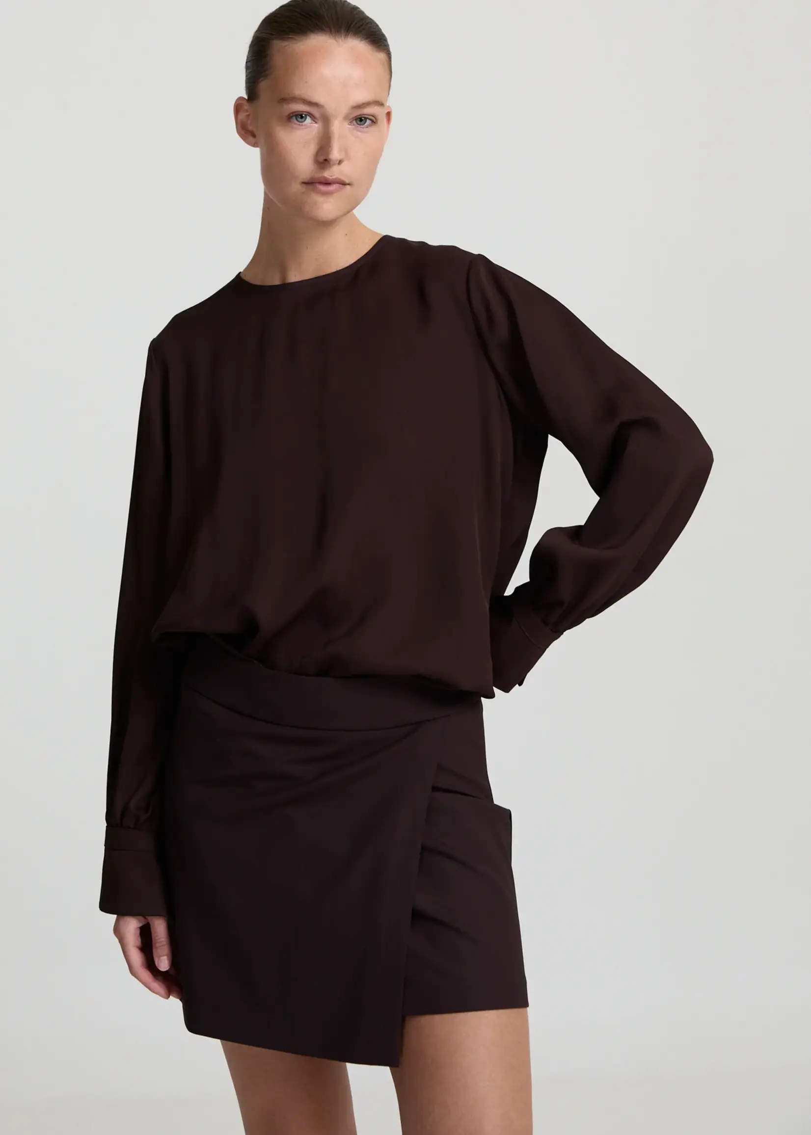 Gemma Skirt - Dark Brown