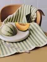 Hay Canteen Tea Towel (Organic) - Green and yellow 12 PCS