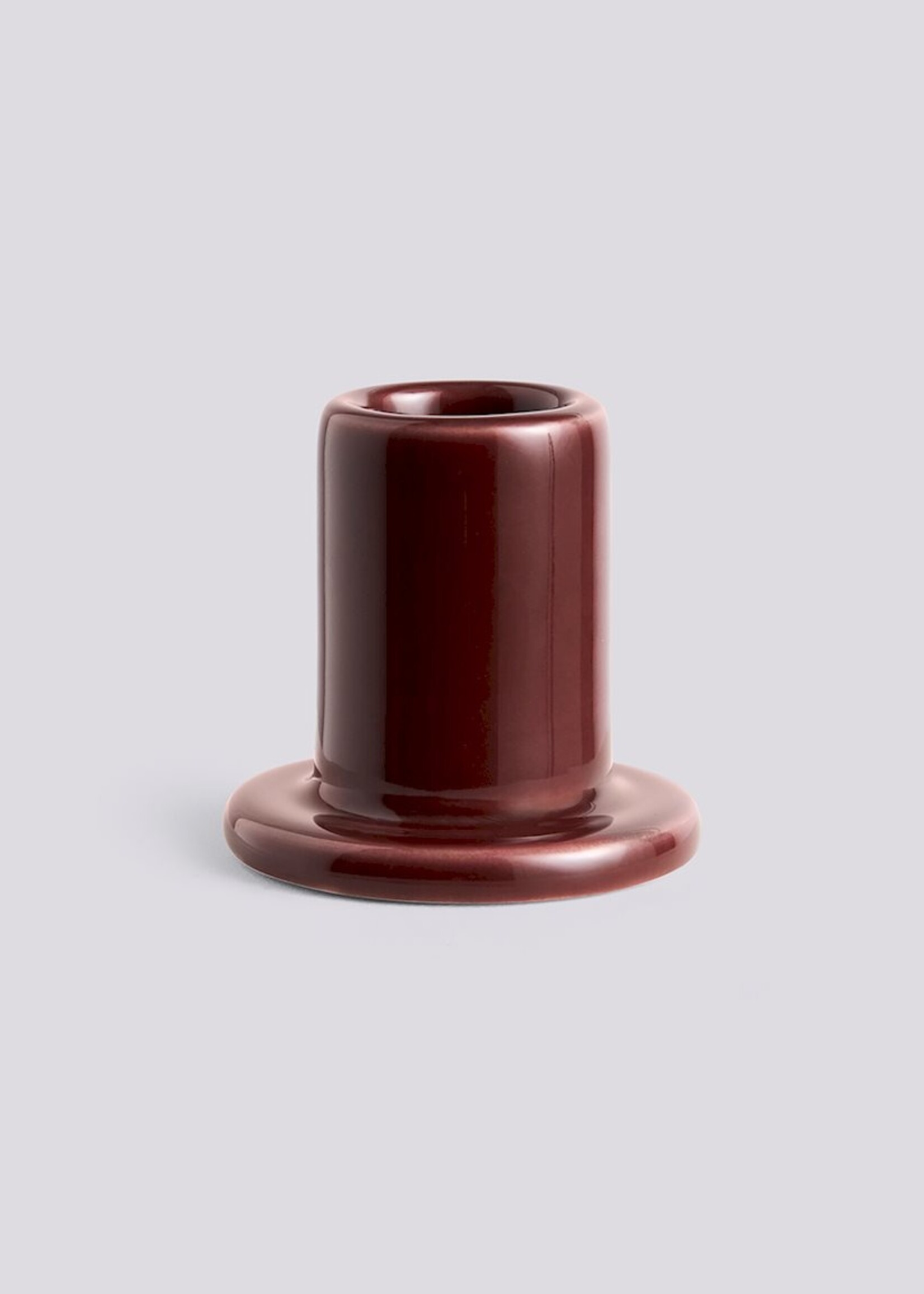 Hay Tube Candleholder - Small - Chestnut brown