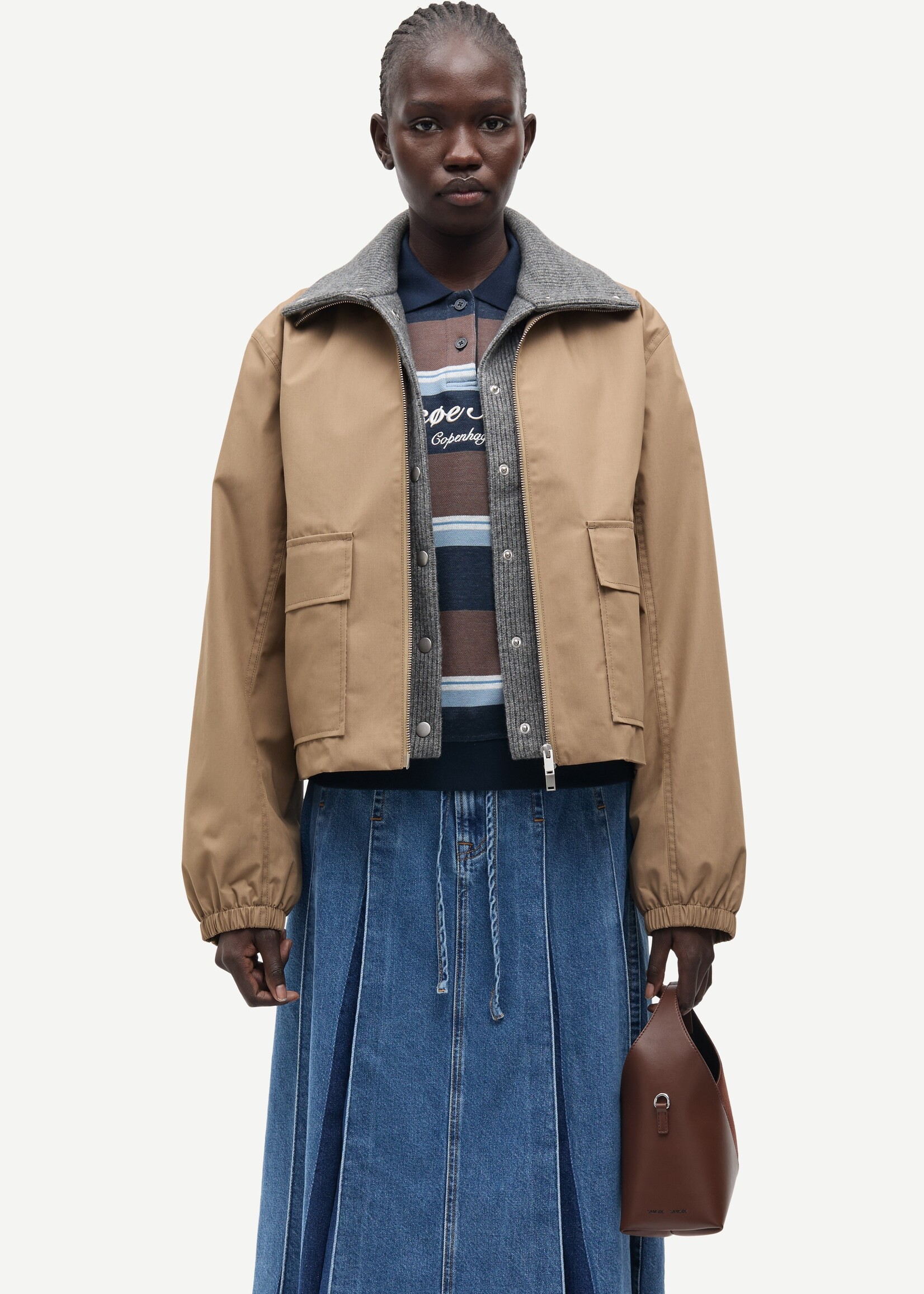 Samsøe Samsøe Sabianco jacket - Lead Gray