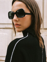 our sister Wkooning Turtle neck stripe - Navy
