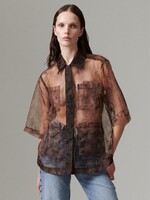 Day Mina - Organza - Brown snakey