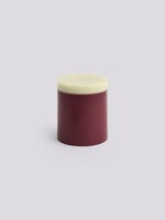 Hay Silo Candle - Medium - Bordeaux and lime white