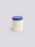 Hay Silo Candle - Medium - Ivory and royal blue